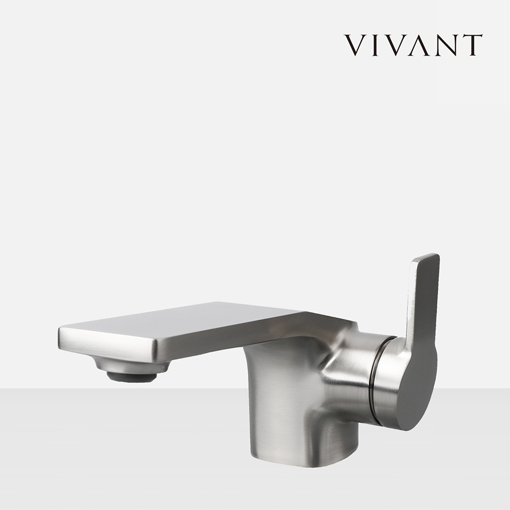 세면대수전 RF340(BS) 무광코팅실버 욕실인테리어 수도꼭지교체리폼 비반트 VIVANT - 상품 이미지