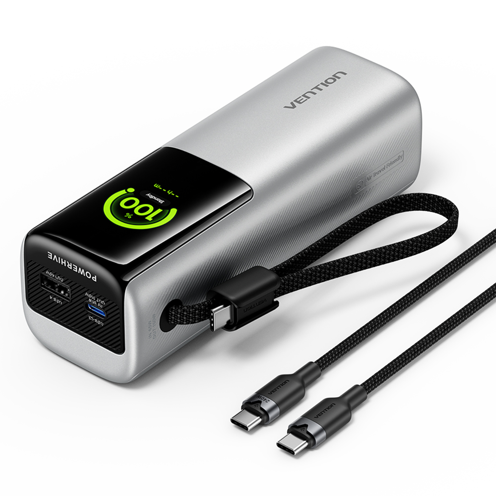 벤션 POWERHIVE PD PPS 노트북 고속충전 대용량 보조배터리 165W 20000mAh 3C CCC 인증 버전 삼성 초고속 충전 3.0 지원 FKF - 상세 이미지 2