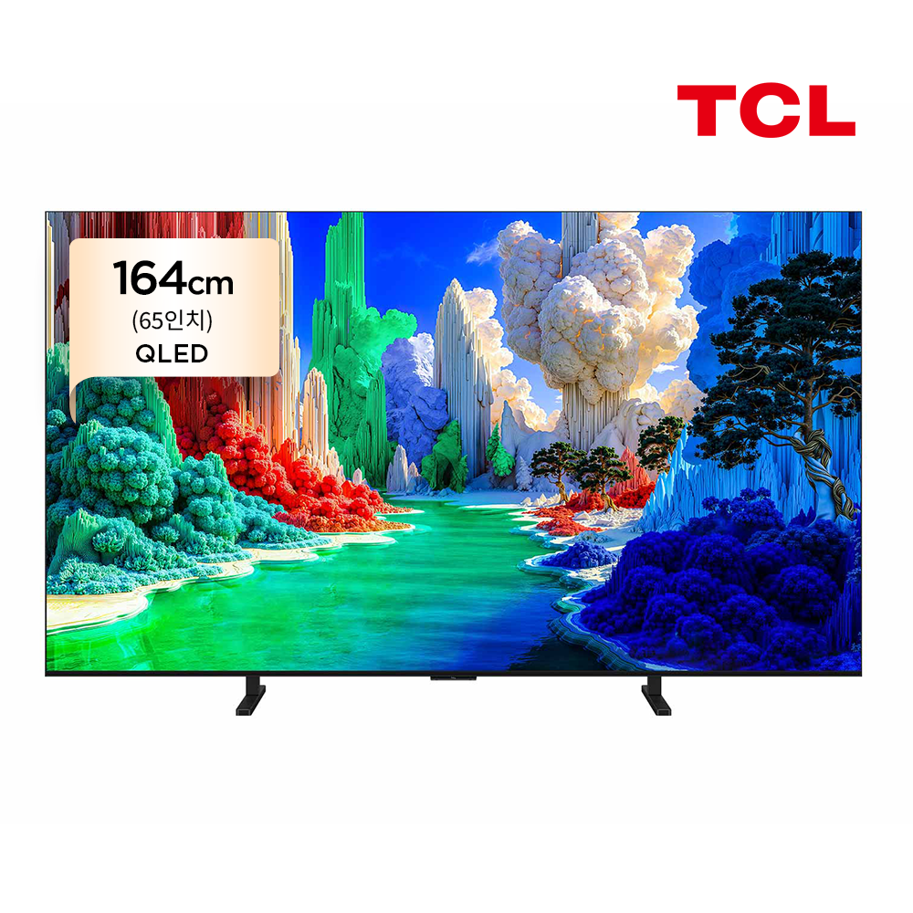 TCL 65A400 4K QLED 구글 TV 65인치(164cm) 정면 제품 사진
