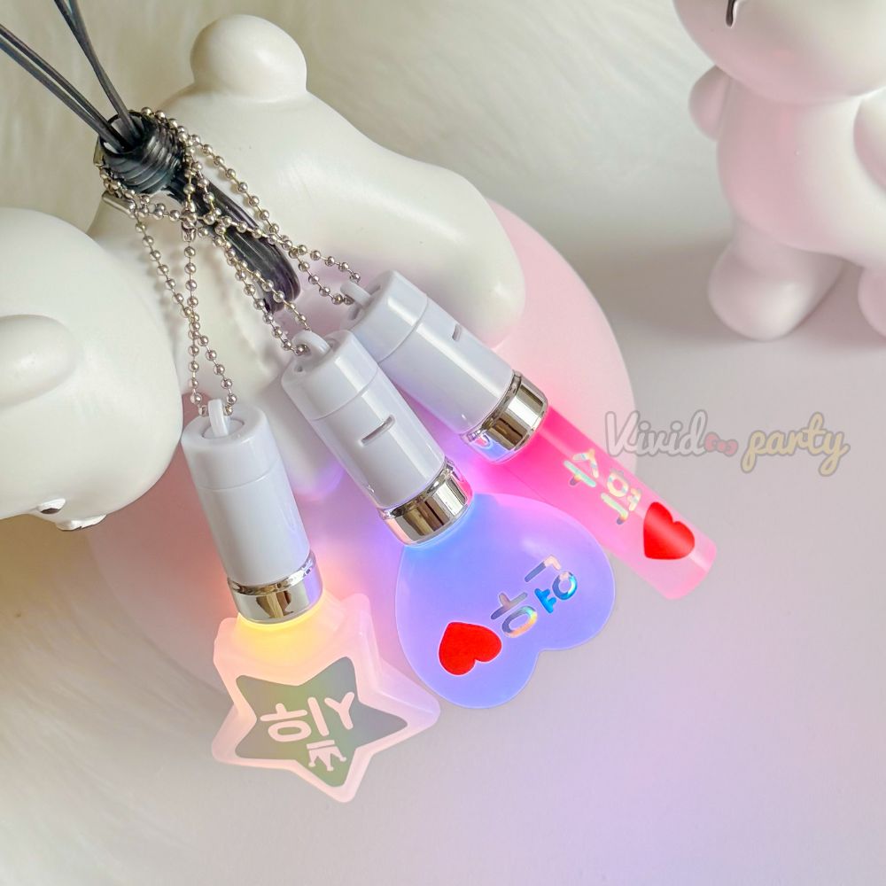LED 응원봉제작 미니 야광봉 키링 천사날개 재롱잔치 응원도구 행사 굿즈 - 상세 이미지 2