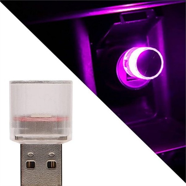 자동차 usb 차량용 램프 실내 차량용 무드등 분위기 조명 - 상품 이미지
