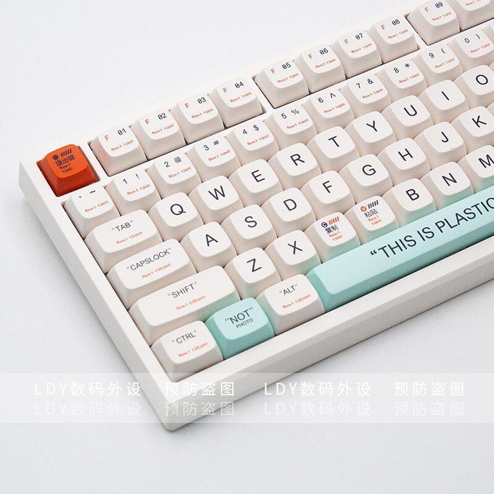 139키 쉬머 아연 Me 커스텀 반투명 모조 봉투 기계식키보드 XDA k 키캡 비닐버튼캡 비닐버튼캡 139키 봉투 - 상세 이미지 3