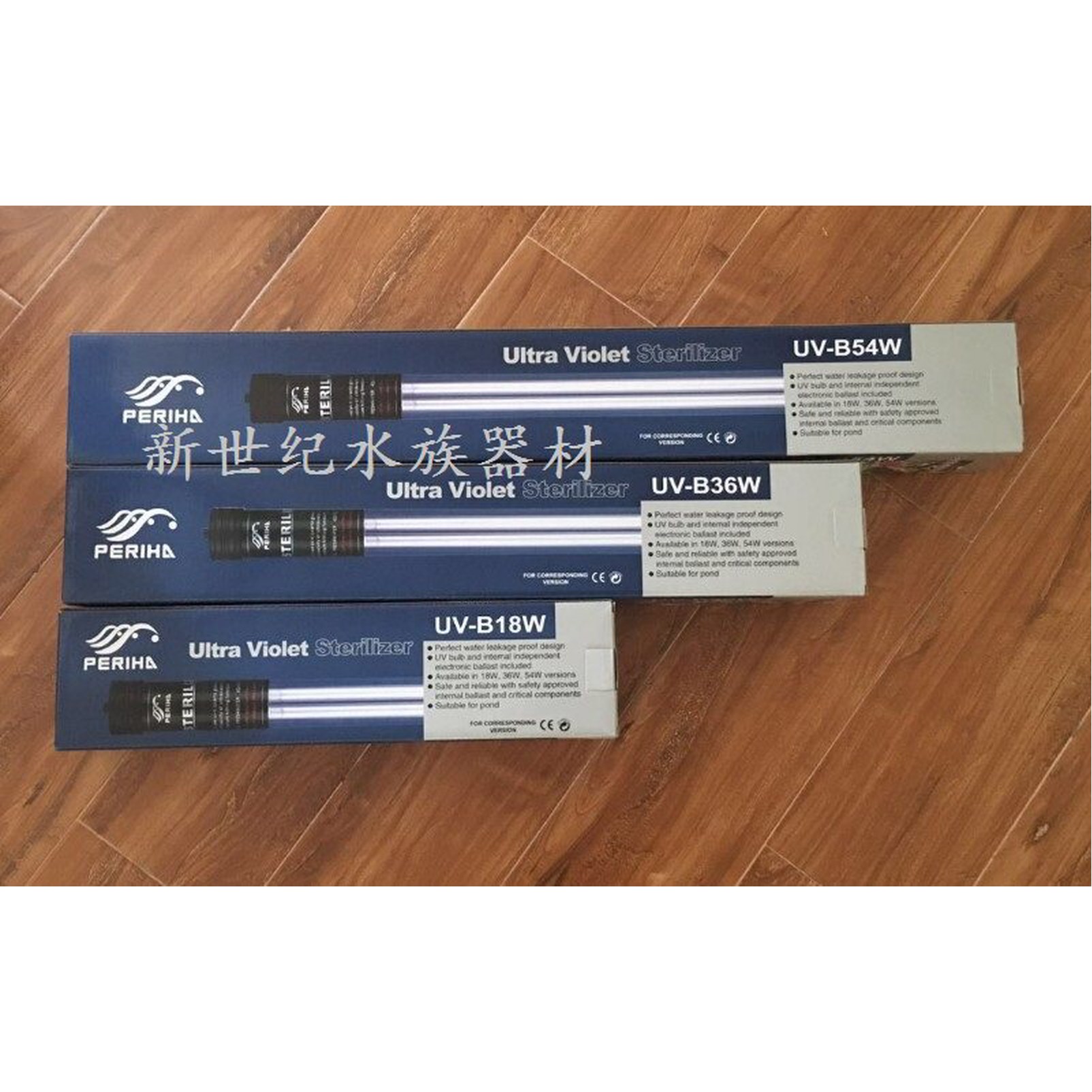 UV18W38CM길이 탱크 소형 섬프 페리하 UV 커버없음 자외선 자외선등 램프 연결형 살균 적용/ 스테인레스 UV18W38CM길이 - 상품 이미지