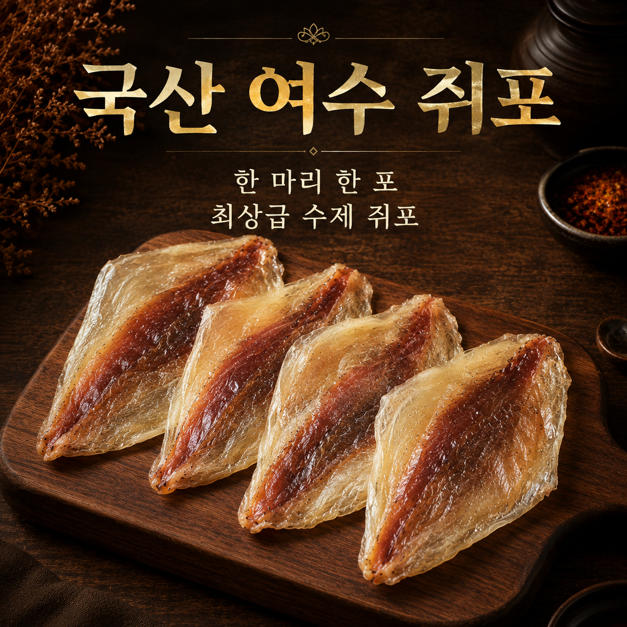 (쥐치 95%) 국산 여수 고급 쥐포 한마리를 한포로 만든 쥐포 마른안주 250g, 1개 - 상세 이미지 2
