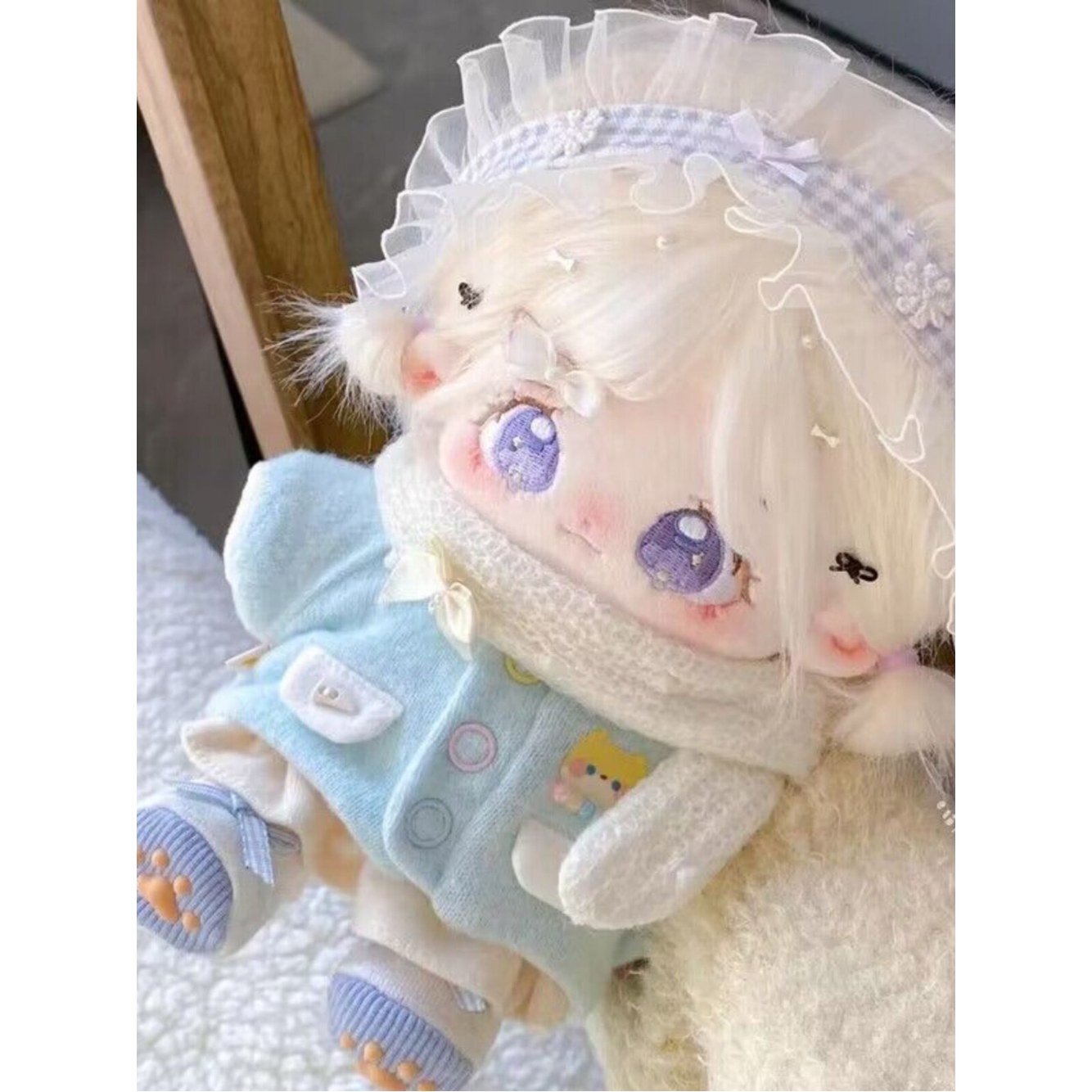 솜인형 털튀김 중얼중얼 옷 20CM무골격 솜깅이 인형옷 네이 중얼중얼 네이 털튀김 옷 20CM무골격 - 상세 이미지 3
