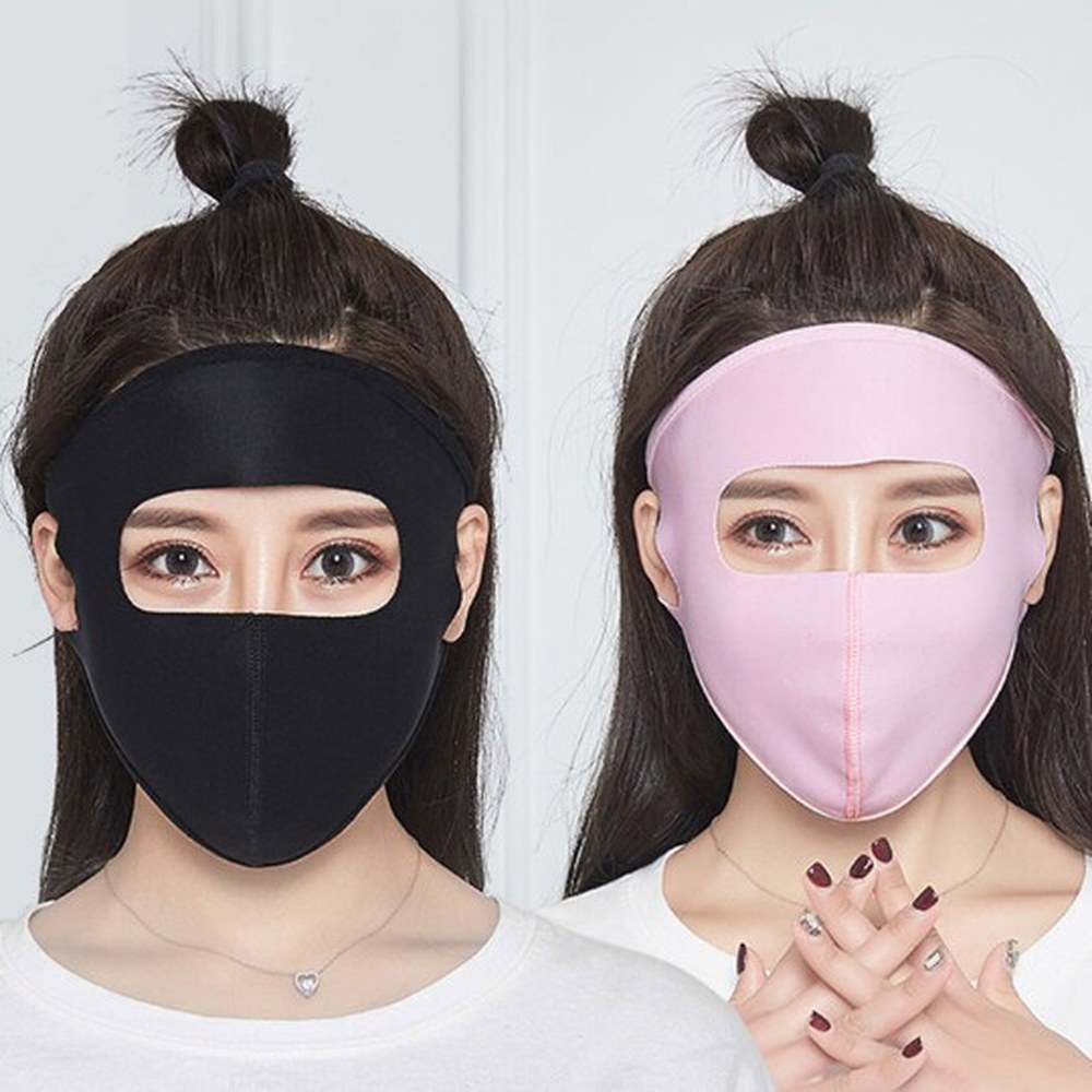 커버 작업 모토 얇은 페이스 런닝 여름통풍마스크 원단 블랙 라이딩 피니 아웃도어 블랙 - 상세 이미지 2