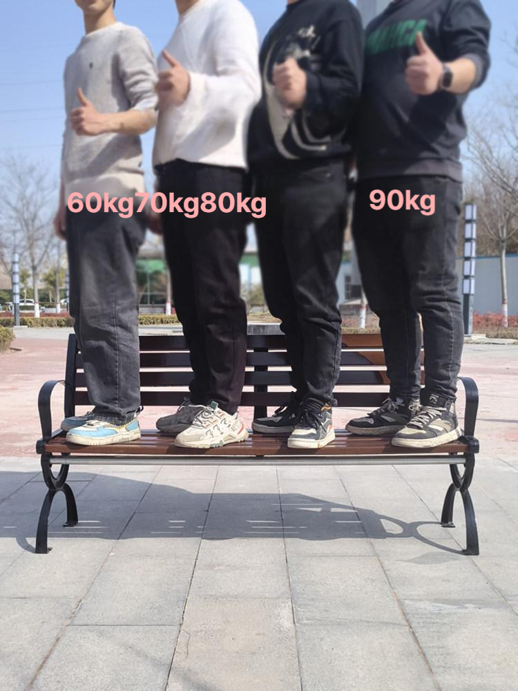 야외 공원 등받이 벤치 의자 정원 테라스 휴식용 아웃도어 스툴 정원용 앉음판 - 상세 이미지 4