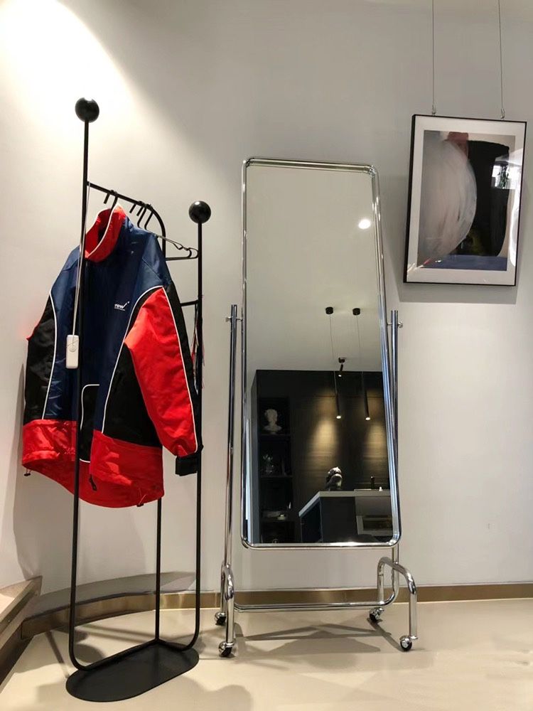 실버 프레임 스탠드 스테인레스 조절 의류매장 진열대 선반 철제선반 앵글 거치대 아크릴 경량 - 상세 이미지 5