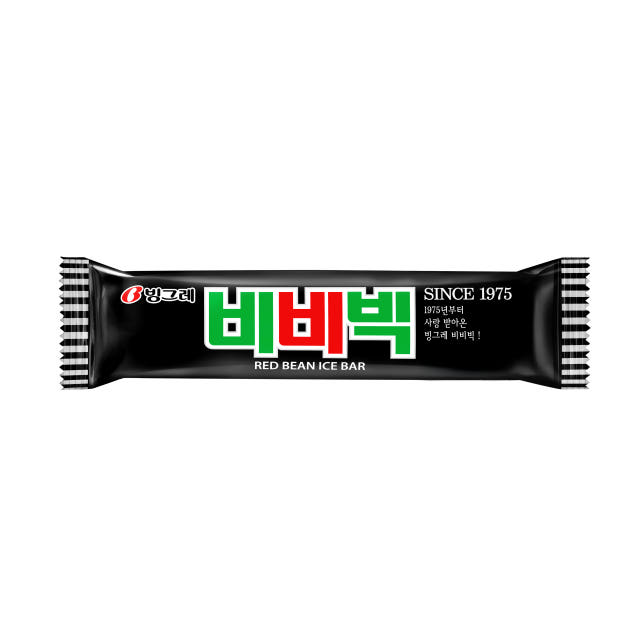 빙그레 비비빅 아이스크림 단팥, 70ml, 24개