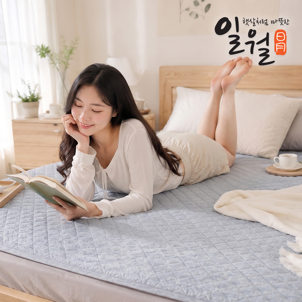 일월 프리미엄 텐셀그레이 절전형 탄소 카본매트 전기매트 싱글 - 상세 이미지 4
