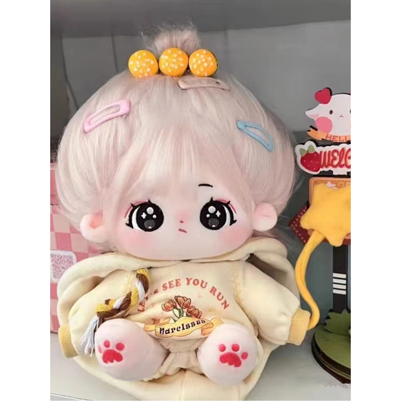 옷없음 털튀김 모음전 무속성솜인형 20cm 골격없음 봉제 여성 인형만 누드아이 몸체 - 상세 이미지 3