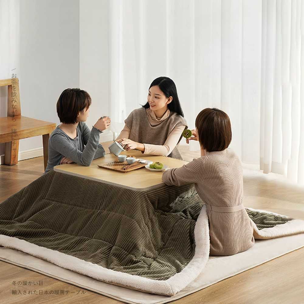 코타츠테이블 거실 일본 난방 난로 용 온열 좌식 자취 - 상품 이미지