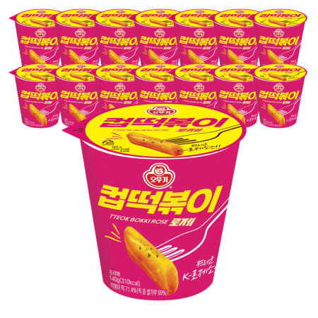 오뚜기 컵 떡볶이 로제 140g X 15개