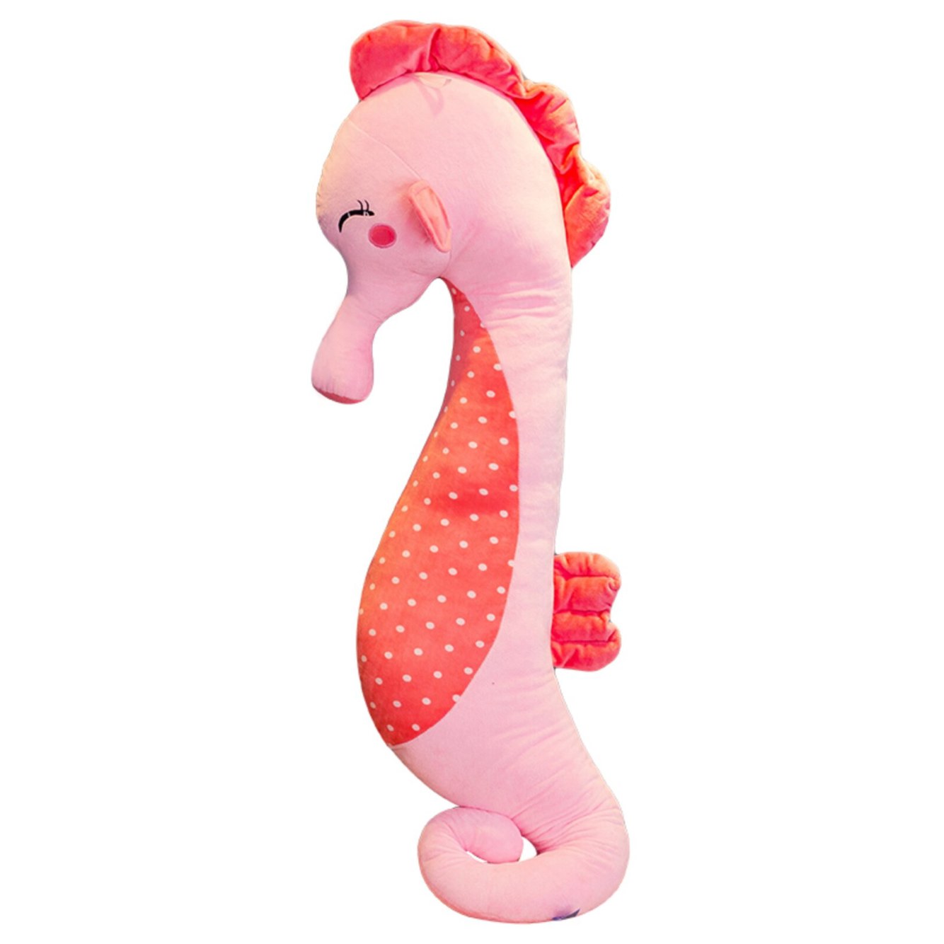 해마인형 80cm 죽부인 핑크/55 있는 모찌 빨수있는 당근 바디필로우 귀여운미디엄사용하기좋아요 생일 대형 남성과 귀여운 롱쿠션 - 상품 이미지