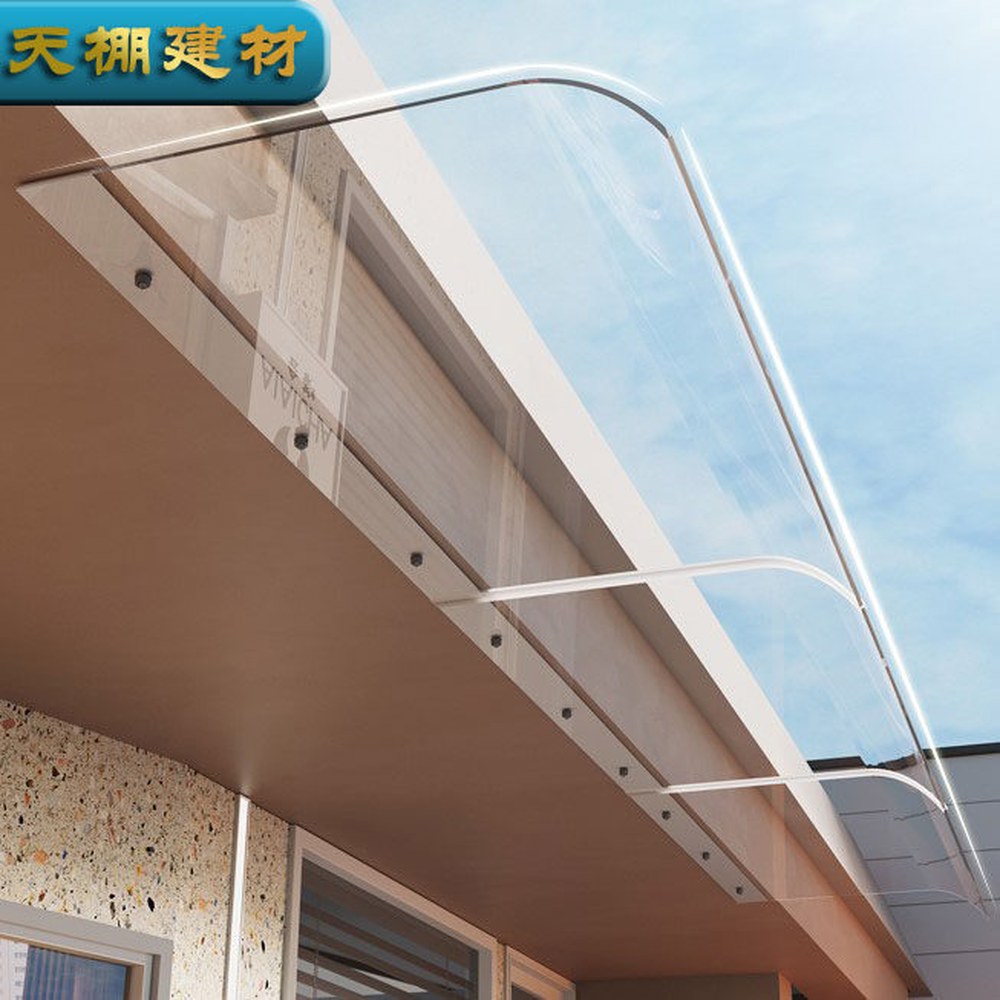 비가림 전기 40 입면부착 빗물차단 가리개 캐노피 60cmx300cm 어닝 투명 두께의 40cm 40 40cm 투명 입면부착 - 상세 이미지 2