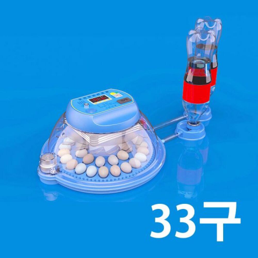 거북이 새알 전자동 수분 어댑터 파워 618 단일배터리 가정용 뒤집기 계란 타입 33매 디지털 싱글 스마트 사육 자동 메추라기 공급 미니 - 상품 이미지