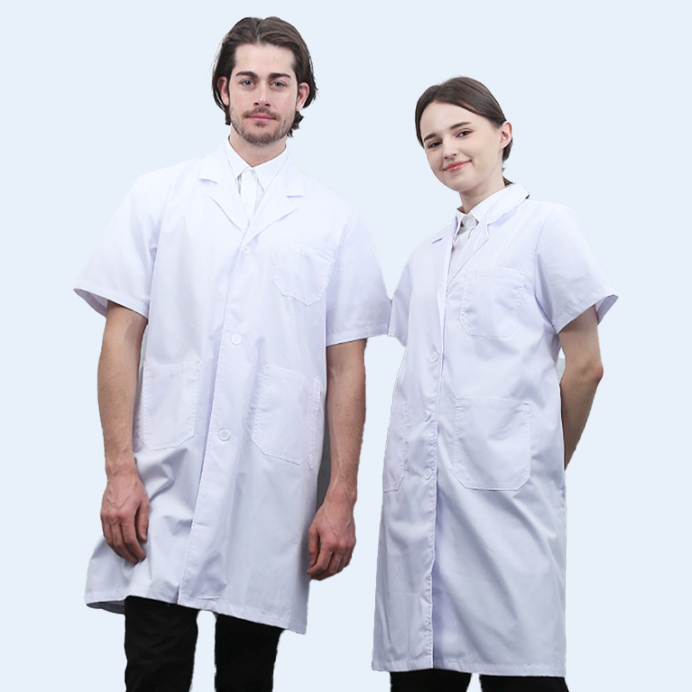 여름용반팔 랩가운 의사 약사 시원한 Lab 실험 영양사가운 - 상세 이미지 4