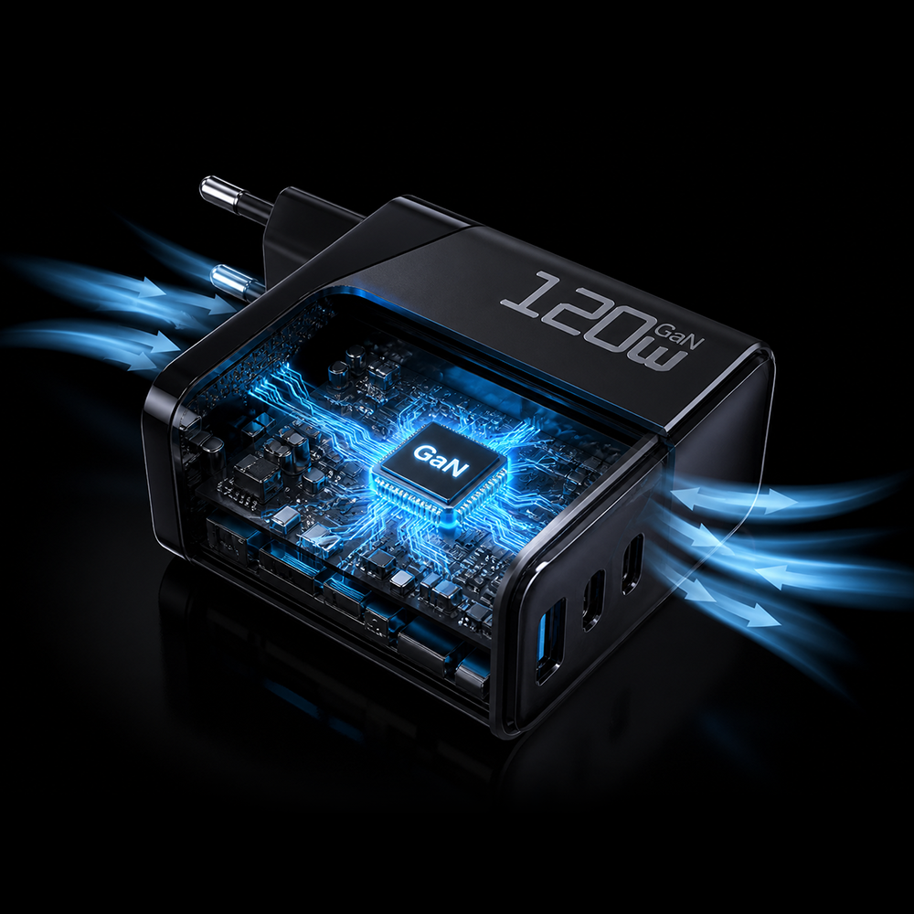 리브엘 GaN 120W 멀티 초고속 충전기 PD 노트북 어댑터 3포트 - 상세 이미지 4