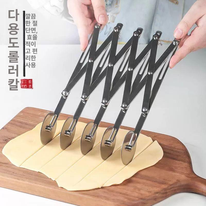 반죽 롤링 커터 나이프 롤러 크루아상 베이킹 페이스트리 플라스틱 절단기 - 상세 이미지 2