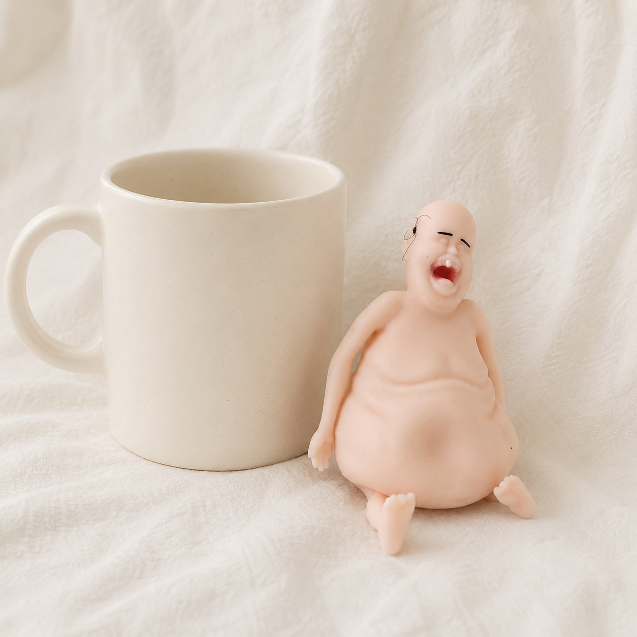 할배 말랑이 스퀴시 장난감 웃긴 스트레스 해소 볼 촉감 선물 찐득 모찌 말랑 주물럭 인형 - 상세 이미지 4
