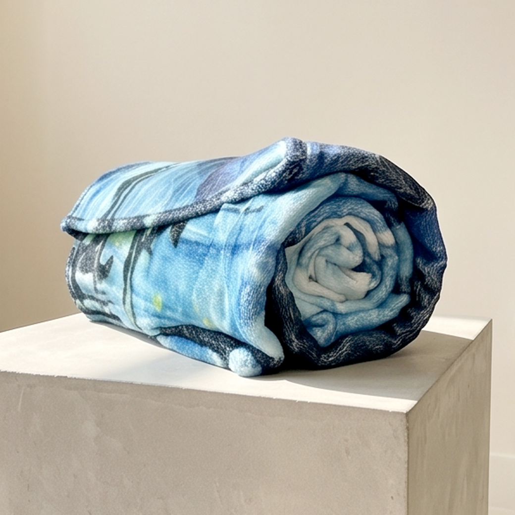 극세사 담요 사계절 여름 블랑켓 무릎담요 명화 쇼파 블랭킷 유화, 130x150cm 이미지 8