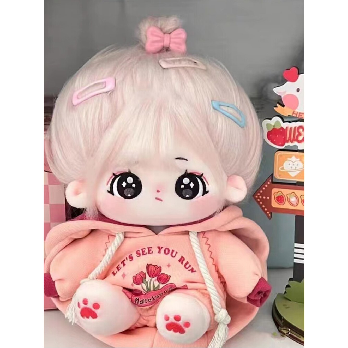 옷없음 털튀김 모음전 무속성솜인형 20cm 골격없음 봉제 여성 인형만 누드아이 몸체 - 상품 이미지