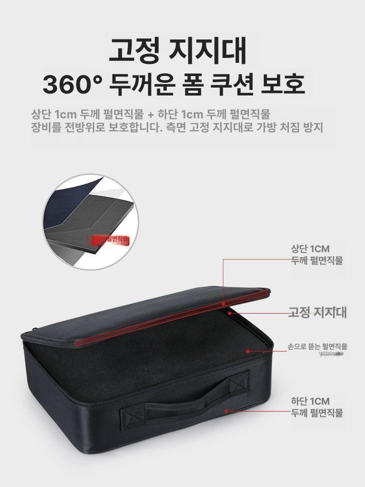 카메라 공구 가방 흡수 쇼크 장비 촬영 파우치 보호 소형 26x23x10cm 스펀지 없음 - 상세 이미지 4