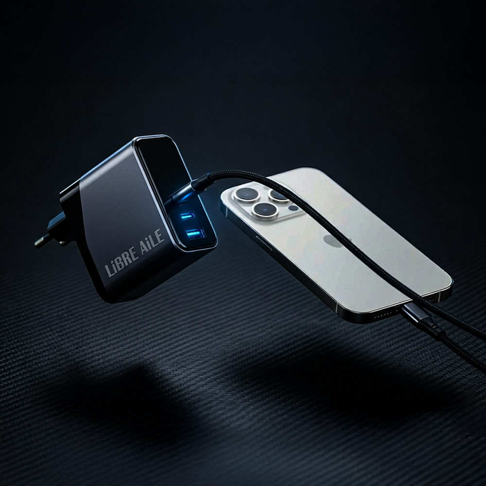 리브엘 GaN 120W 멀티 초고속 충전기 PD 노트북 어댑터 3포트 이미지 6