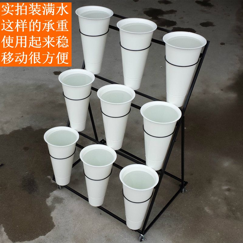 꽃다발 거치대 꽃집 기타선반진열대 일반합판 철제선반 계단형 앵글 스탠드 아크릴 조립식 경량 - 상세 이미지 4