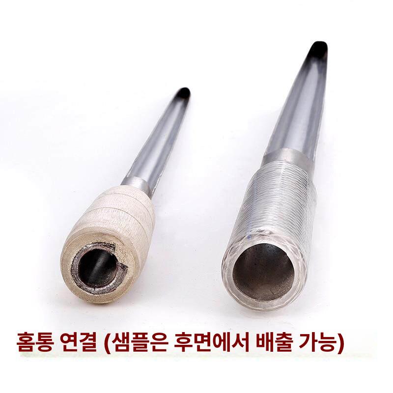 곡물 샘플러 채취기 토양 검사 흙 옥수수 밀 시료 튜브 25x1.0 나무 손잡이 - 상세 이미지 5