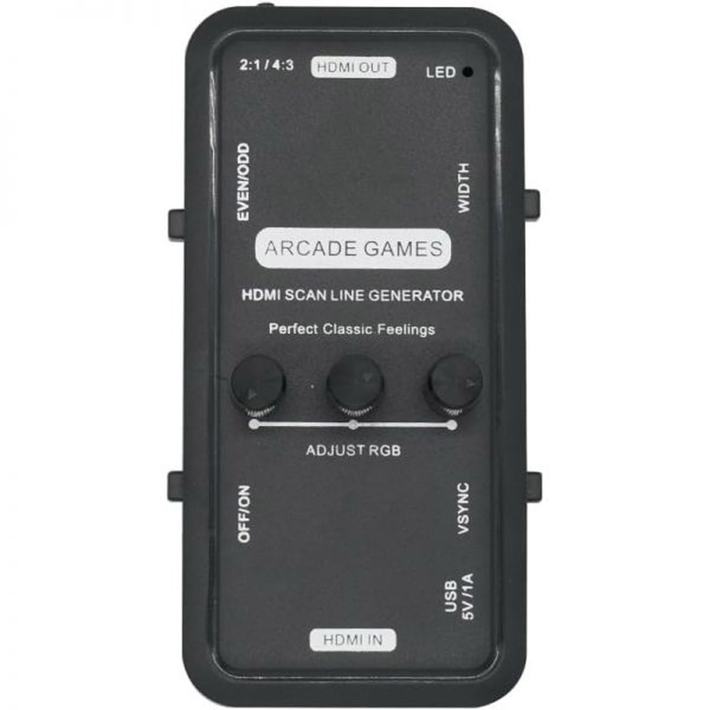 Gam3Gear HDMI 스캔라인 출력 변환기 제너레이터 블랙 게임게이머게임아케이드 비디오 블랙 - 상품 이미지
