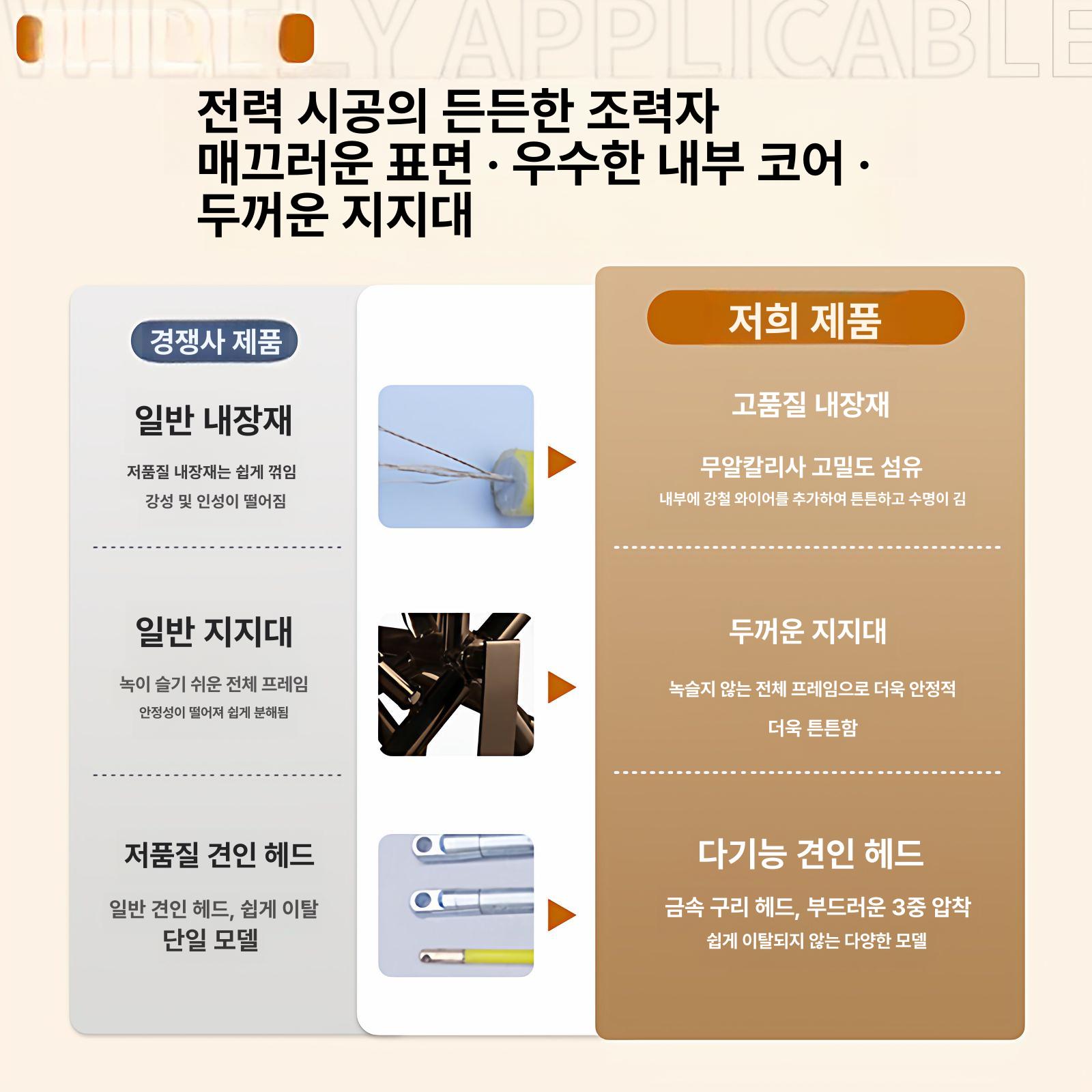 선통기 행거 와이어 케이블 선통대 풀링다이 요비선 전선 트레이 드럼 전기선 스페셜 풀링기 - 상세 이미지 5