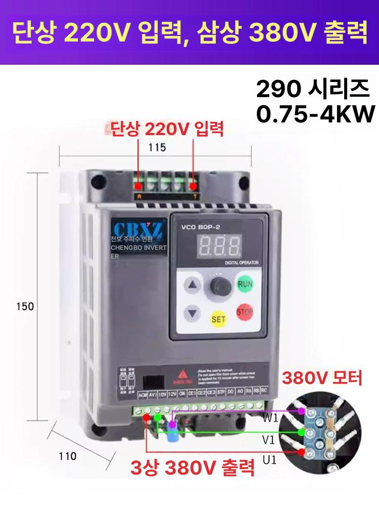 주파수 변환기 전압 속도 출력 모터 인버터 컨트롤러 드라이브 진동 가변 아날로그 발생기 - 상세 이미지 5