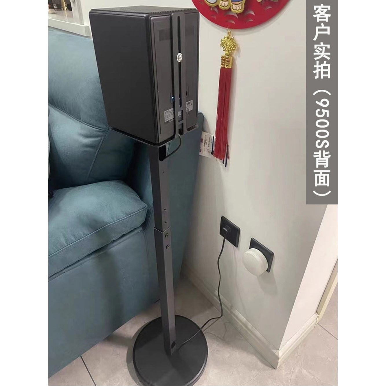 반원 쌍 코리아 스피커 한 스탠드 브래킷 Q990D 9500S 전용 월 호환 실버 부착 Q990B 선반 1 반원 부착 월 스탠드 한 쌍 전용 - 상세 이미지 2