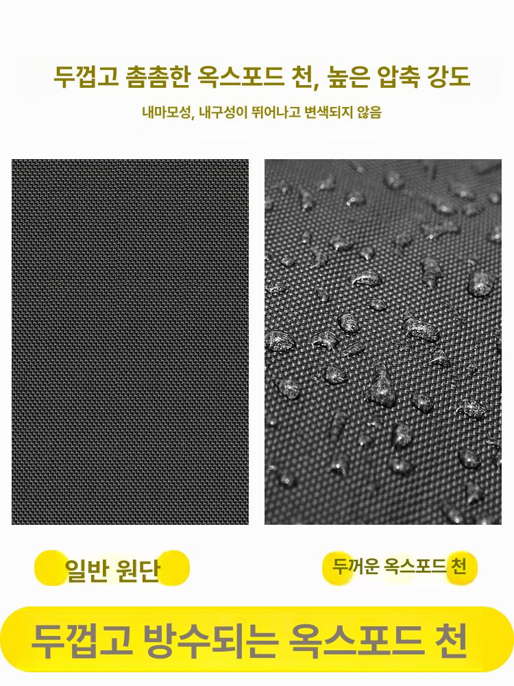 소형 접이식 패브릭 높이 파티션 휴대용 분리대 80cm PVC 58x120 퓨어블랙 - 상세 이미지 3
