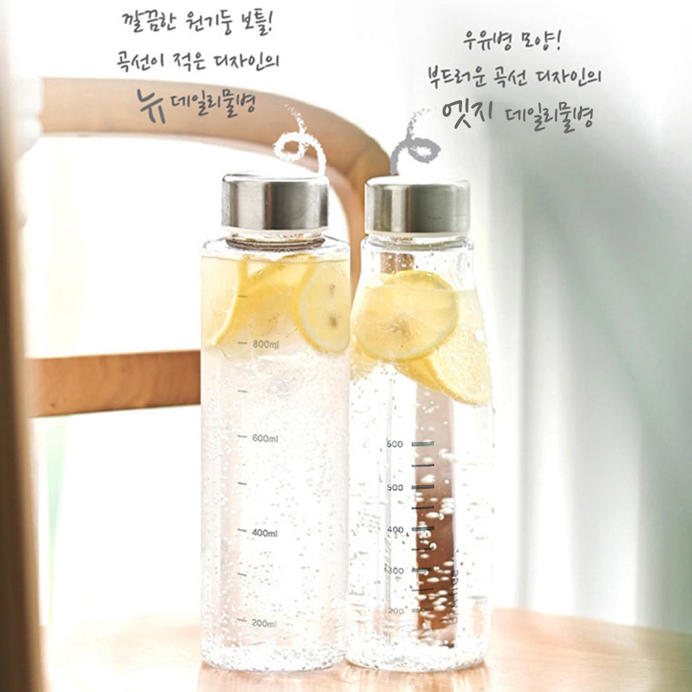 윙컴 대용량 물병 1리터 엣지 트라이탄 1L 스텐캡 - 상세 이미지 2