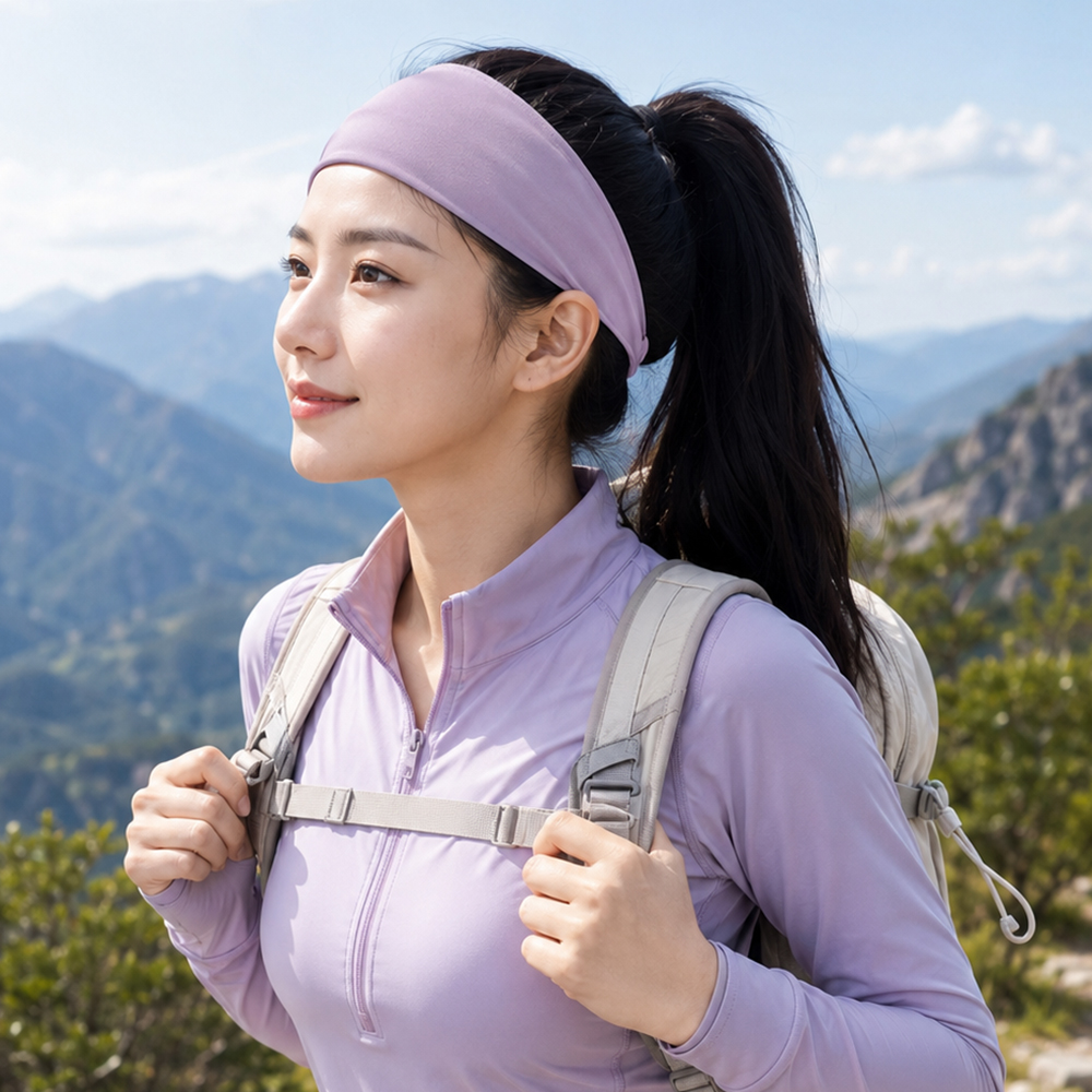 1+1 살림살림 스포츠 헤어밴드 땀흡수 고정력 운동 머리띠 - 상품 이미지