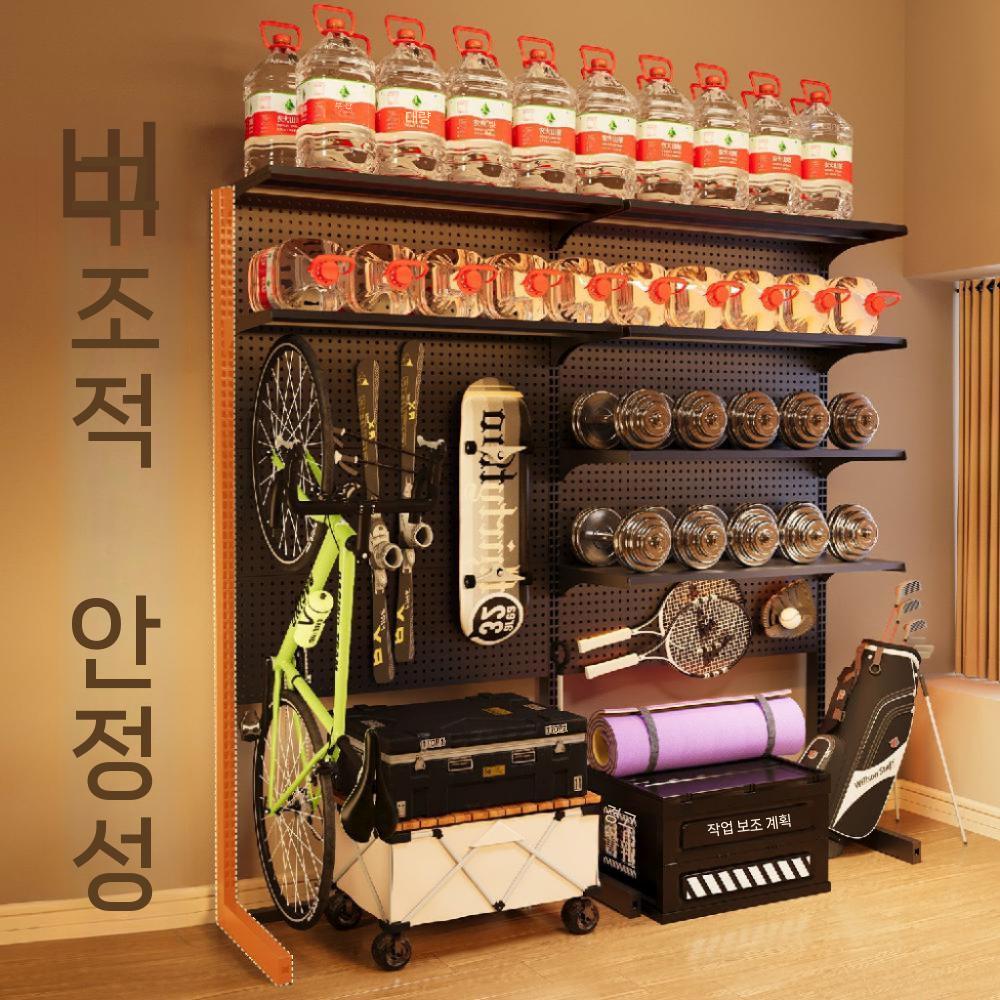 수납용 파티션 철제 벽면 타공판 걸이대 진열대 메쉬보드 메쉬망 벽걸이 타공판보드 스탠드 - 상세 이미지 3