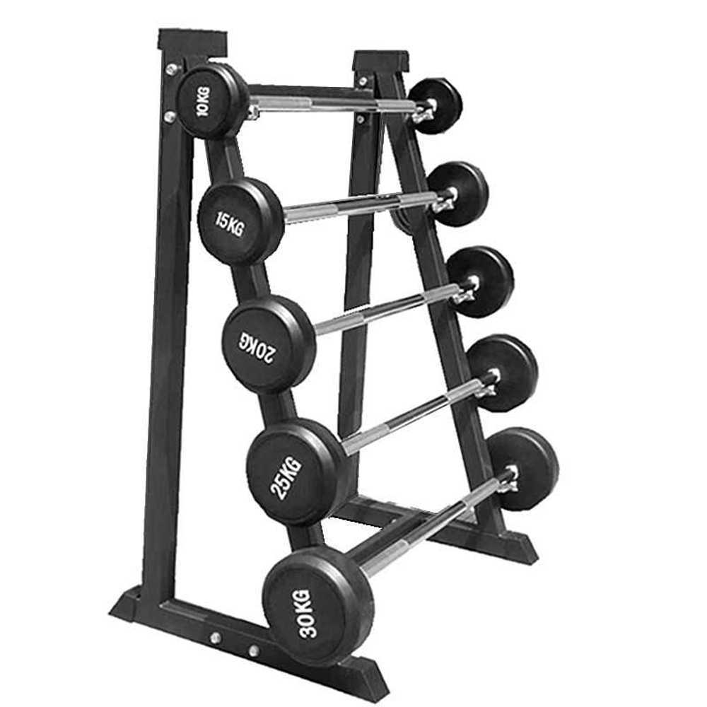 바벨거치대 100kg 바벨 헬스장 세트 용 수납 5단 보관 랙 - 상품 이미지