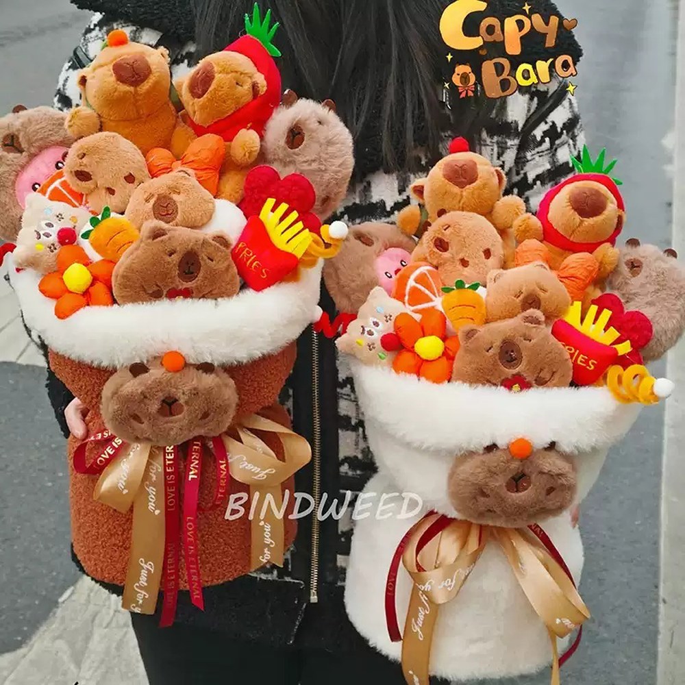 캐릭터 졸업 선물 미디엄사이즈/버터 센스있는 졸업꽃다발 답례품 기념일 입학 커비 마이멜로디 미디엄사이즈/버터 - 상품 이미지