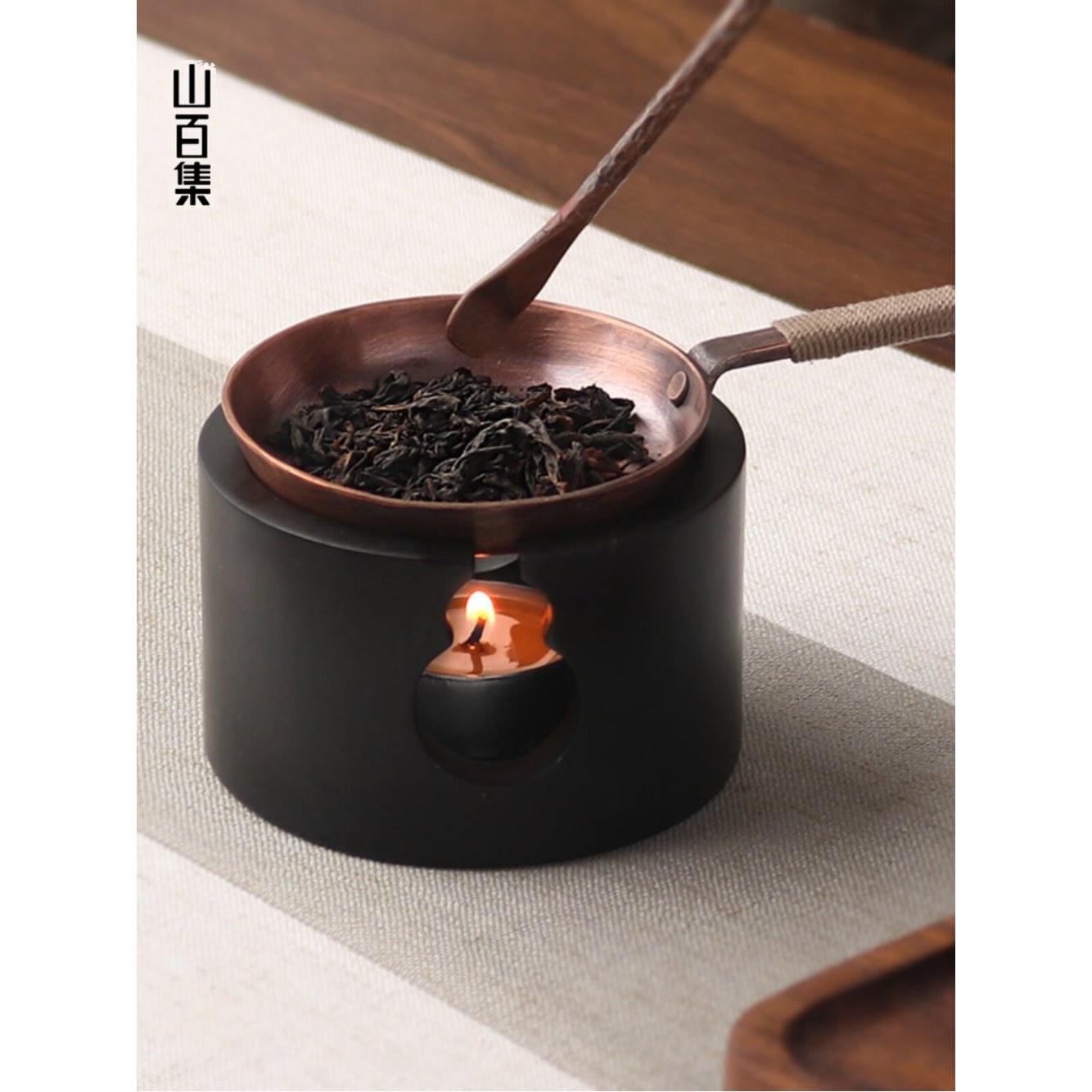 광택 팬케이크 핸들 트럼펫 볶는 감성소품 사진 티트레이 자동 요리 28cm 프라이팬 볶음밥 구리 1 두꺼운 트럼펫 자동 광택 티트레이 - 상세 이미지 3
