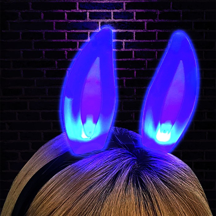 LED 야광 토끼 곰돌이 반짝반짝 파티 머리띠 - 상품 이미지