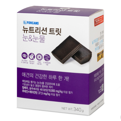 우리아기 눈건강지킴이[포켄스] 뉴트리션트릿 눈&눈물 340g - 상품 이미지