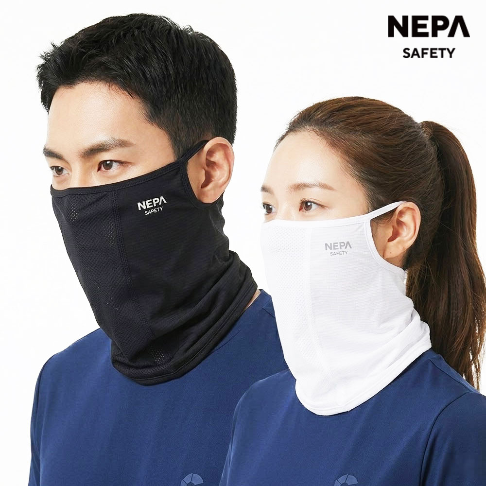 네파 자외선차단 마스크 골프마스크 쿨 여름 등산 러닝 자전거 얼굴 햇빛가리개 - 상세 이미지 2