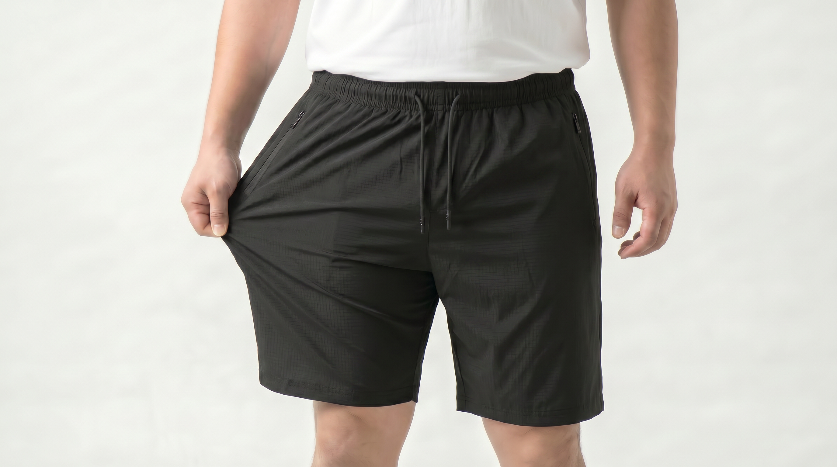코바 남자 반바지 빅사이즈 밴딩 허리 루즈핏 와이드 남성용 시원한 여름 이미지 4