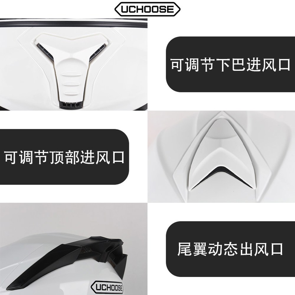 Uchoose DOT 모듈러 매트블랙 ECE 모토크로스 투명거울 뒤집기 무광블랙 투명거울 헬멧 섹션 매트블랙 투명거울 매트블랙 투명거울  S - 상세 이미지 3