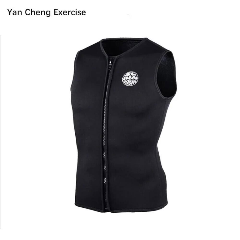S5XL 01 조끼 5XL 민소매 스킨스쿠버 안감 수건 네오프렌 지퍼 다이빙 블랙 S - 상품 이미지
