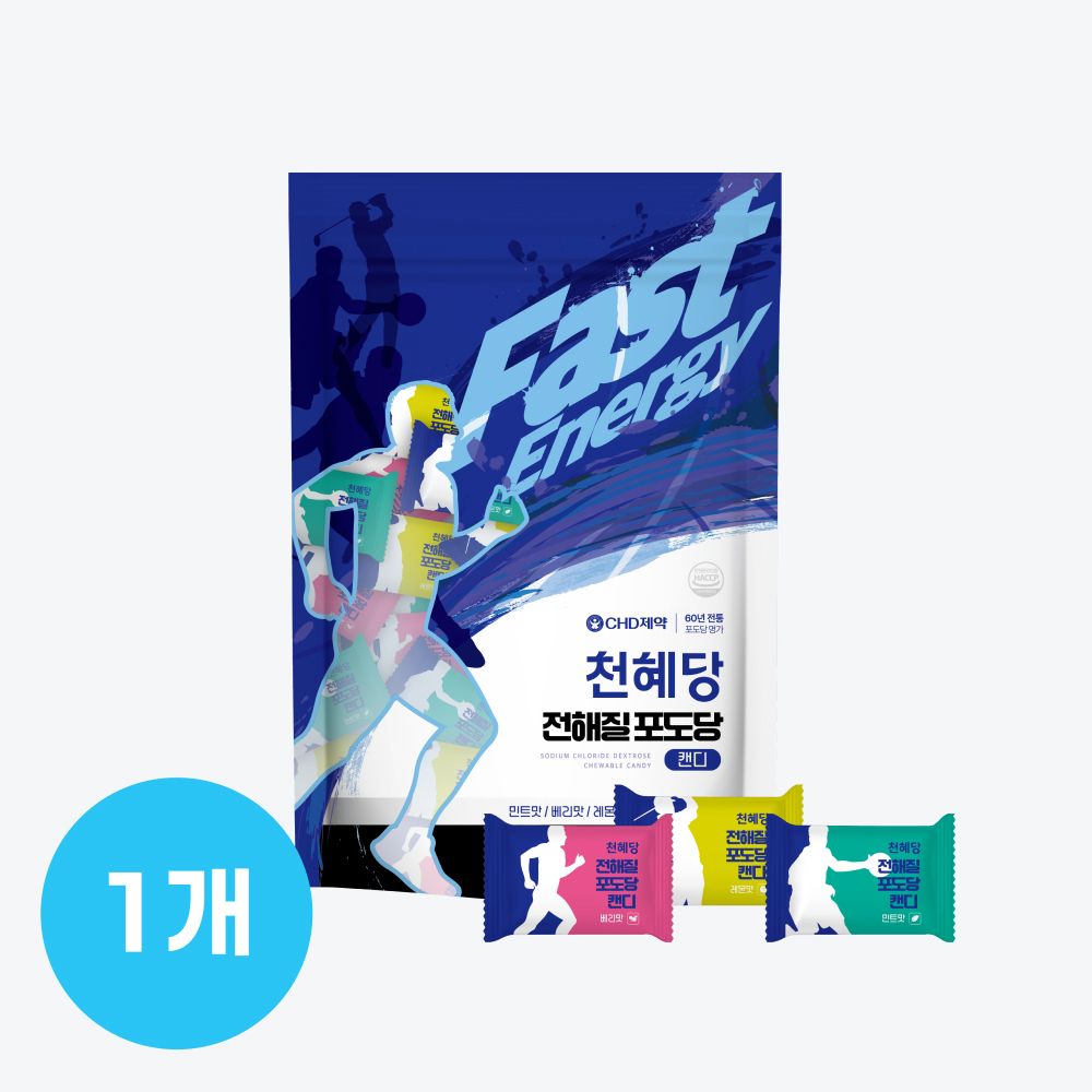 천혜당 약국 전해질 포도당캔디 (민트 / 베리 / 레몬맛 혼합) 100정 110g, 1개 - 상품 이미지