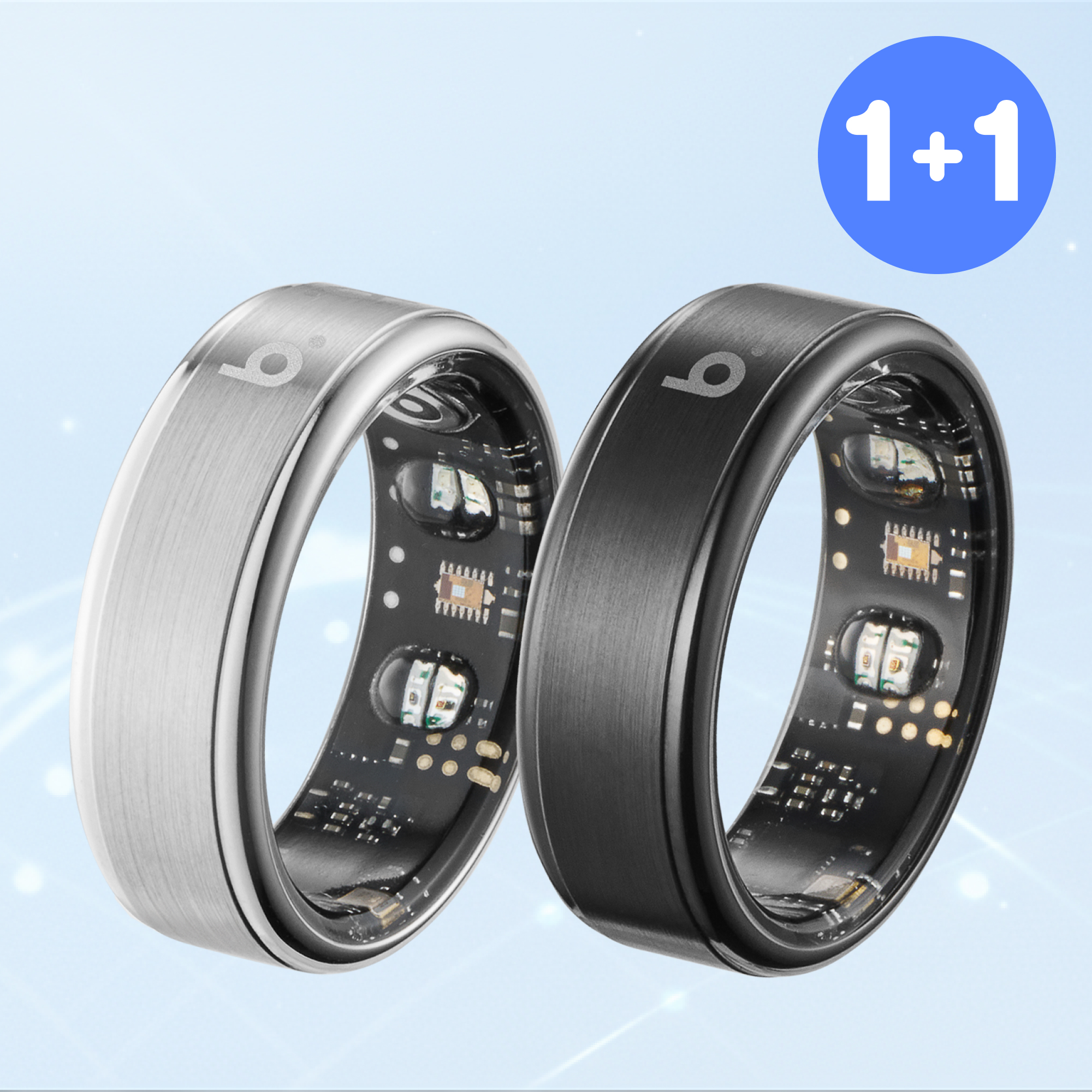 [1+1] 브링 G2 스마트링 수면 심박수 산소포화도 스마트반지 갤럭시 애플 호환 - 상품 이미지