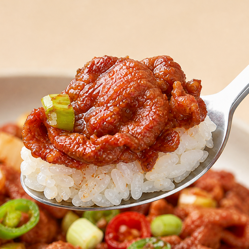 유비푸드 불맛가득 기사식당 제육볶음 200g x 3팩 - 상세 이미지 4